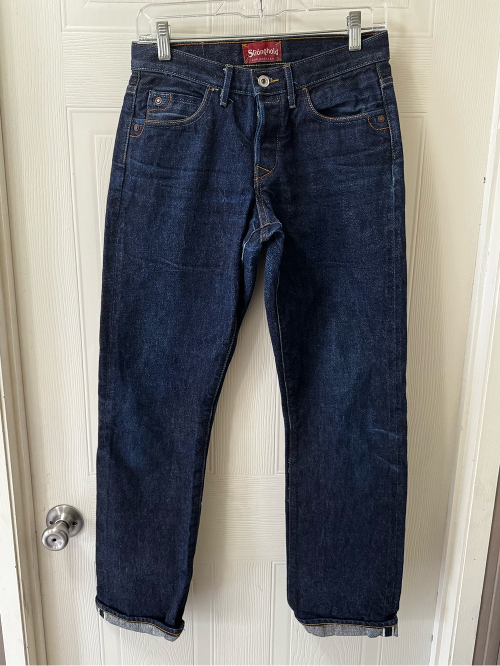 Straight Fit Men’s Jeans in Dark Indigo by Stronghold